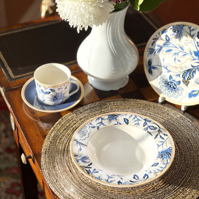 House Of Hampton Hava Porcelain China Dinnerware Set Service for 4 Reviews Wayfair